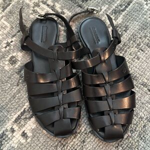 Black fisherman Sandals Dragon Diffusion
